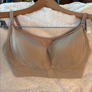 Warner's XL Tan Full Coverage Bra with Smooth Molded Cups